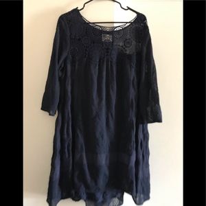 Blue Holding Horses dress